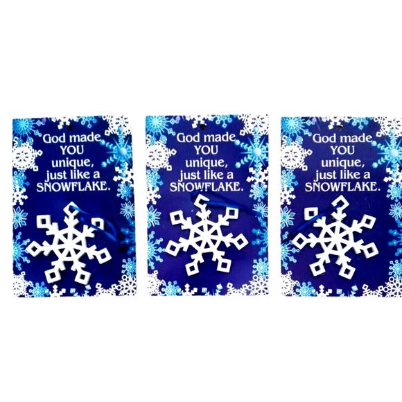 🎄✨ Christian Ornament Lot Snowflakes Candles Star 7 Pc Christian Gifts 🙏🏻🕯️ - Picture 2 of 10